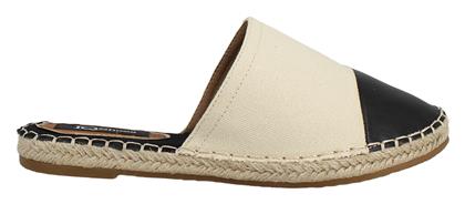 IQ Shoes Flat Δερμάτινα Mules σε Μπεζ Χρώμα