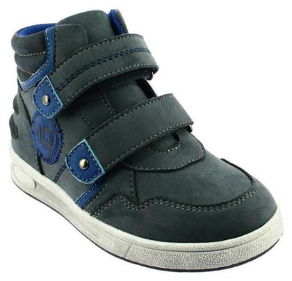 IQ Shoes Zinon Δερμάτινα Παιδικά Μποτάκια με Σκρατς Μπλε από το Pitsiriki