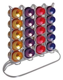 Iris Barcelona Ανοξείδωτο Stand Αποθήκευσης για 40 Κάψουλες Nespresso 24x9x20cm 3297-CR