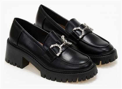 Issue Fashion Γυναικεία Loafers σε Μαύρο Χρώμα