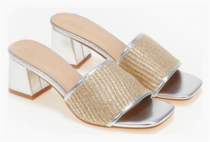 Issue Fashion Mules με Χοντρό Ψηλό Τακούνι σε Χρώμα