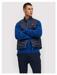 Jack & Jones Αμάνικο Ανδρικό Μπουφάν Puffer Navy Μπλε