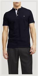 Jack & Jones Ανδρική Μπλούζα Κοντομάνικη Polo Dark Navy