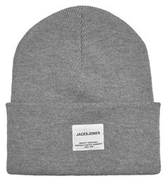 Jack & Jones Ανδρικός Beanie Σκούφος σε Γκρι χρώμα