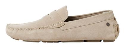 Jack & Jones Suede Ανδρικά Loafers Moonbeam