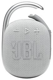 JBL Clip 4 Αδιάβροχο Ηχείο Bluetooth 5W με Διάρκεια Μπαταρίας έως 10 ώρες Λευκό από το Designdrops