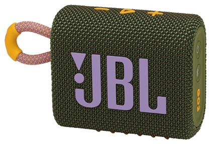 JBL Go 3 Αδιάβροχο Ηχείο Bluetooth 4.2W με Διάρκεια Μπαταρίας έως 5 ώρες Πράσινο