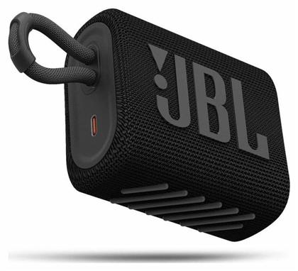 JBL Go 3 Bluetooth 4.2W έως 5 ώρες Μαύρο