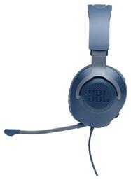 JBL Quantum 100 Over Ear Gaming Headset με σύνδεση 3.5mm Μπλε