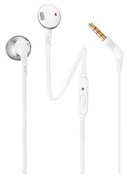 JBL Tune 205 Earbuds Handsfree με Βύσμα 3.5mm Ασημί