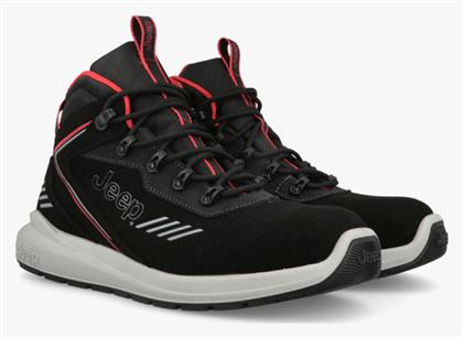 Jeep Footwear Μποτάκι Ασφαλείας Μαύρο S3 με Πιστοποίηση FO ,SR