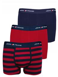 John Frank Ανδρικά Μποξεράκια Πολύχρωμα 3Pack