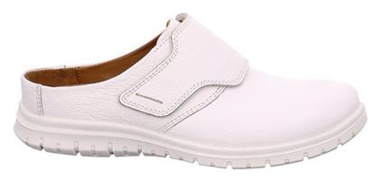 Jomos Ανδρικά Δερμάτινα Ανατομικά Σαμπό Λευκά