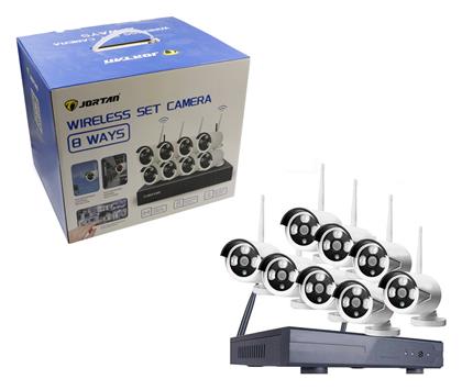 Jortan Σύστημα Παρακολούθησης 8 Ασύρματων Καμερών IP 1080p