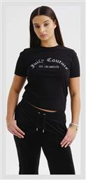 Juicy Couture Noah Γυναικείο T-shirt Μαύρο με Στάμπα