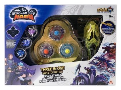 Just Toys Infinity Nado 3 In 1 Playset Scarlet Wol, Gigantic Python,Purgatory Cerberus για 5+ Ετών