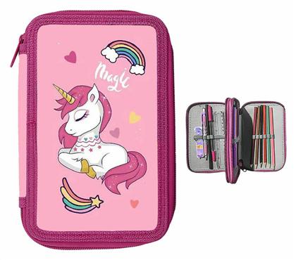 Justnote Κασετίνα Γεμάτη Ροζ