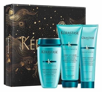 Kérastase Resistance Limited Edition Σετ Περιποίησης Μαλλιών με Σαμπουάν, Conditioner και Θερμοπροστασία 3τμχ