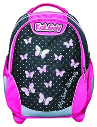 KalGav X-Bag Butterflies Τσάντα Πλάτης Ροζ 27lt