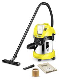 Karcher WD 3 Battery Premium Σκούπα Υγρών / Στερεών Χωρίς Φορτιστή και Μπαταρία 300W με Κάδο 17lt