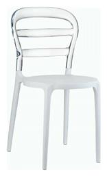 Καρέκλα Κουζίνας Bibi White / Clear