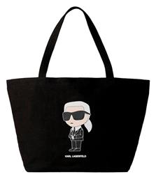 Karl Lagerfeld Γυναικεία Τσάντα Shopper 'Ωμου Μαύρη