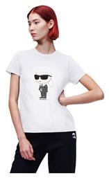 Karl Lagerfeld Γυναικείο T-shirt Λευκό