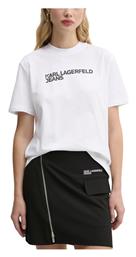 Karl Lagerfeld T-Shirt Λευκό-μαύρο