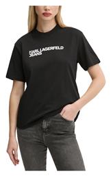 Karl Lagerfeld T-Shirt Λευκό-μαύρο