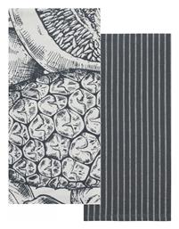 Kentia Fazzy Πετσέτα Κουζίνας από 100% Βαμβάκι σε Μαύρο Χρώμα 40x60cm 2τμχ