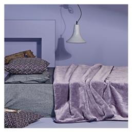 Kentia Notte Κουβέρτα Βελουτέ Υπέρδιπλη 220x240εκ. 42 Mauve