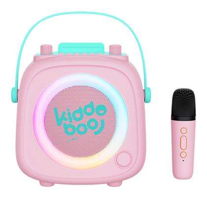 Kiddoboo Ηχείο Karaoke με Ασύρματο Μικρόφωνο και Εφέ Φωτισμού σε Ροζ Χρώμα