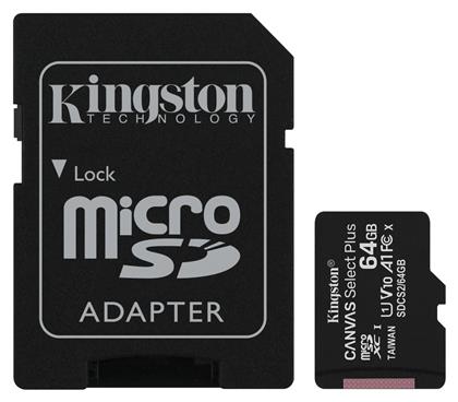 Kingston Canvas Select Plus microSDXC 64GB Class 10 U1 V10 A1 UHS-I