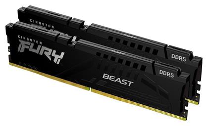 Kingston Fury Beast 64GB DDR5 RAM με 2 Modules (2x32GB) και Ταχύτητα 5600 για Desktop