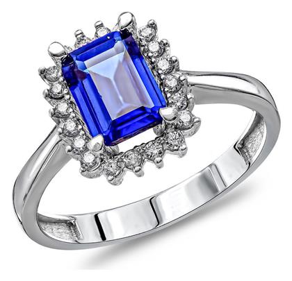 Kiriakos Gofas Γυναικείο Δαχτυλίδι Λευκόχρυσο 14Κ