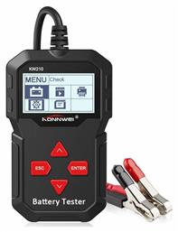 Konnwei KW210 Ψηφιακό Battery Tester με Κροκοδειλάκια 12V 220AH