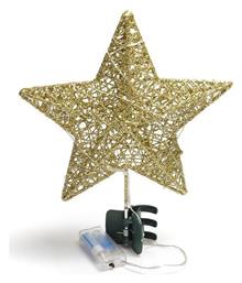 Κορυφή Αστέρι Φωτιζόμενη Χρυσή 25cm