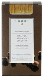 Korres Argan Oil Advanced Colorant 8.3 Ξανθό Ανοιχτό Μελί 50ml