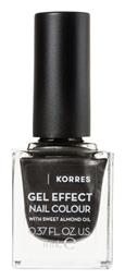 Korres Gel Effect Gloss Βερνίκι Νυχιών Μακράς Διαρκείας Moonstone Grey 96 11ml