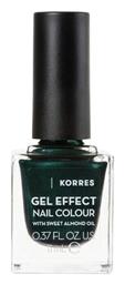 Korres Gel Effect Velvet Βερνίκι Νυχιών Μακράς Διαρκείας Velvet Green 89 11ml