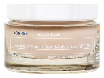 Korres White Pine Κρέμα Προσώπου Ημέρας με SPF20 για Ενυδάτωση 40ml από το Pharm24