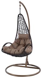 Κούνια Φωλιά με Βάση Nest/26 Rattan Καφέ Μ102xΠ102xΥ200cm από το Esmarket