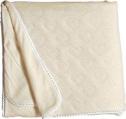 Κουβερτόριο Κούνιας Nef-Nef Cute Hearts Ecru 110x150 από το Spitishop