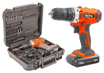 Kraft & Dele Δραπανοκατσάβιδο Μπαταρίας 20V 2x1.5Ah
