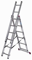 Krause Τριπλή Σκάλα Αλουμινίου 3x6