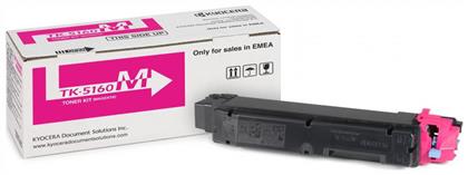 Kyocera TK-5160M Γνήσιο Toner Laser Εκτυπωτή Ματζέντα 12000 Σελίδων (1T02NTBNL0)