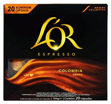 L'Or Κάψουλες Espresso Colombia Συμβατές με Μηχανή Nespresso 20caps