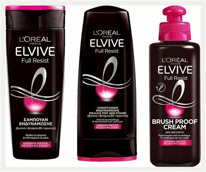 L'Oreal Paris Elvive Full Resist Σετ Περιποίησης Μαλλιών με Σαμπουάν 3τμχ