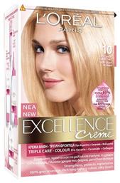 L'Oreal Paris Excellence Cream Colour 10 Κατάξανθο Ξανθιστικό 48ml από το e-Fresh