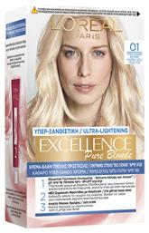 L'Oreal Paris Excellence Pure Blonde Σετ Βαφή Μαλλιών 01 Ultra Light Natural Blonde 48ml από το Galerie De Beaute